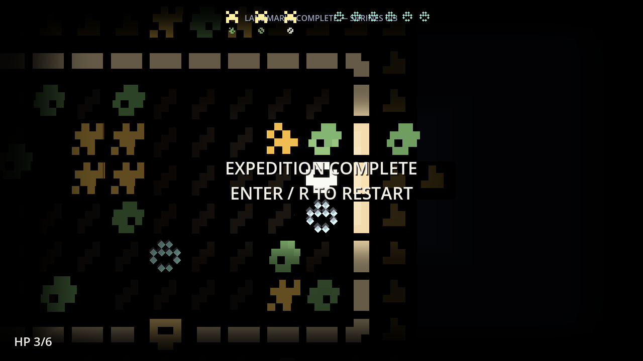 Symbolica expedition complete screen after all shrines and landmarks are finished