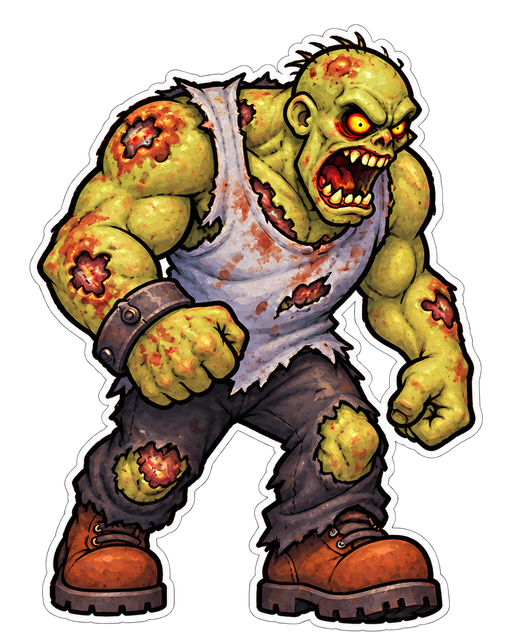 The brute zombie from The Stickerz