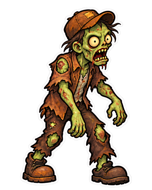 A zombie from The Stickerz